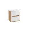skrinka pod umyvadlo nobu d60 dub craft biely lesk 106 d 06023