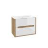 skrinka pod umyvadlo nobu d60 dub craft biely lesk 106 d 08018