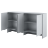 Otvorený nadstavec Lenart BED CONCEPT BC-11 pre sklápaciu posteľ BC-06 sivá
