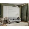Prakticka sivá pohovka Lenart BED CONCEPT BC-19 k posteli BC-12 biely mat