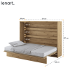 Rozmery sklápacej postele BED CONCEPT BC-04 | 140 x 200 cm dub artisan