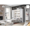 Moderná sklápacia posteľ BED CONCEPT BC-12 | 160 x 200 cm biely lesk