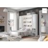 Moderná sklápacia posteľ BED CONCEPT BC-12 | 160 x 200 cm biely lesk