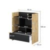 policovy regal bed concept bc 25 dub artisan cierna rozmery