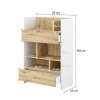 policovy regal bed concept bc 26 biela dub artisan rozmery