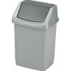 prakticky odpadkovy kos click it 15l strieborna