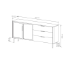 NAIRE komoda 181 2D3S nakres