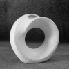 Keramická váza RISO 05 | biela 19 x 7 x 18 cm