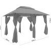GAZEBO altanok sivy rozmery