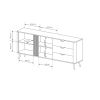 HOPE komoda 1695 2d3s rozmer