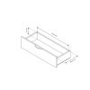 HOPE regal 2s rozmery zasuvky