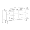 BIJOU komoda k160 3d rozmery