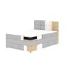 boxspring postel kasped materialy