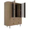 VAOLIA dub cremona vitrina 2F2S otvorena