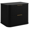 kupelnova skrinka elegance black 60 cm dve zasuvky s uchytkami