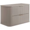 kupelnova skrinka pod umyvadlo elegance cashmere 80 cm so zlatymi uchytkami