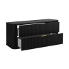 kupelnova skrinka elegance black 120 cm otvorena