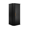zavesna skrinka do kupelne elegance black 79 oble hrany