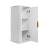 zavesna skrinka elegance white 79 biela otvorena