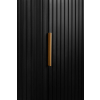 vysoka kupelnova skrinka elegance black 139 zlata uchytka