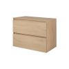 kupelnova skrinka pod umyvadlo simple svetly dub 80cm s doskou zboku
