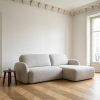 Rohová sedacia súprava VELU, pravá – interiér
