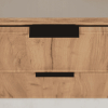 moderna skrinka pod umyvadlo slim dub craft 60 cm cierne uchytky