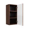zavesna skrinka bello oak walnut otvorena