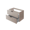 Skrinka pod umývadlo FLOW CASHMERE 82-80 | 80 cm detail otvorenych zasuviek