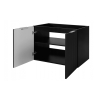 Skrinka pod umývadlo FLOW BLACK 802D | 80 cm detail dvierok