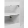 Skrinka pod umývadlo FLOW White 60 2D | 60 cm a detail zadnej strany skrinky