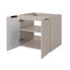 Skrinka pod umývadlo FLOW Cashmere 60 2D | 60 cm a otvorene dvierka