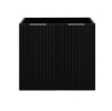 Skrinka pod umývadlo FLOW Black 60 2D | 60 cm v ciernom
