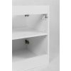 Skrinka pod umývadlo FLOW White 40 1D | 40 cm a zadna strana skrinky