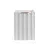 Skrinka do kúpeľne FLOW White 40 1D s košom | 40 cm predna strana