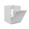 Skrinka do kúpeľne FLOW White 40 1D s košom | 40 cm otvorene dvierka