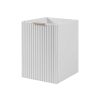 Skrinka do kúpeľne FLOW White 40 1D s košom | 40 cm v modernom bielom prevedeni