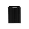 Skrinka do kúpeľne FLOW Black 40 1D s košom | 40 cm predna strana