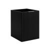 Skrinka do kúpeľne FLOW Black 40 1D s košom | 40 cm
