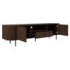 OVALIA dub dunin tv stolik 2F1S otvoreny priestranny