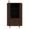 OVALIA dub dunin vitrina 1F2S otvorena