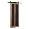 QUDIO M1 60CM dvere posuvne dub craft zlaty cierna vypln