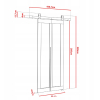 QUDIO M1 60CM dvere posuvne rozmery