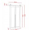 QUDIO M1 80CM dvere posuvne