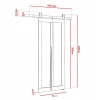QUDIO M5 60CM dvere posuvne rozmery