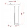QUDIO M5 80CM dvere posuvne rozmery