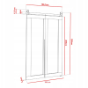 QUDIO M7 100CM dvere posuvne rozmery