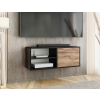 EDI 2 cierny dub craft otvoreny tv stolik zavesny