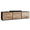 EDI 3 cierny dub craft otvoreny tv stolik