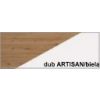 Dokonalé farebné prevedenie dub artisan / biela lesk, zaujímavej police MAXIMUS 21